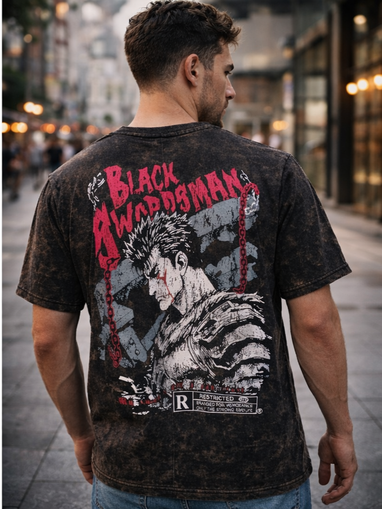 Men's Colour Mottled / Black/Dark Grey, Fabric Cotton Loopnet, Fit : dropped shoulders,Sleeve : Half Sleeve, Patten distressed black color,Causal T -Shirt.