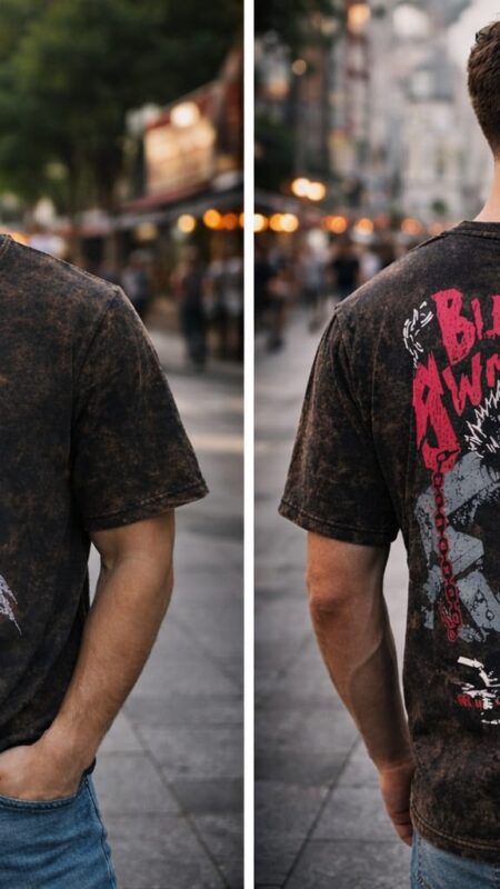 Men's  Colour Mottled / Black/Dark Grey, Fabric Cotton Loopnet, Fit : dropped shoulders,Sleeve : Half Sleeve,  Patten distressed black color,Causal T -Shirt.